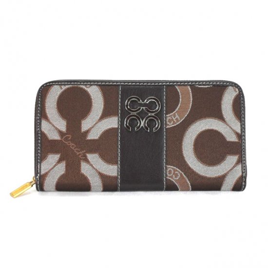 Coach Waverly Flower Charm Large Coffee Wallets EEI | Coach Outlet Canada